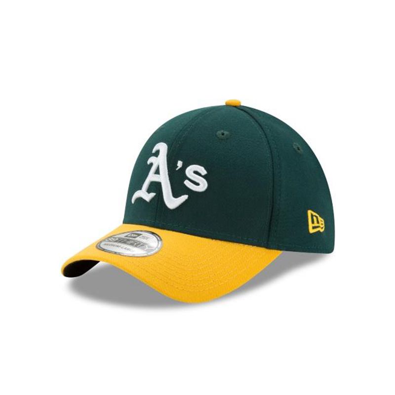 MLB Oakland Athletics Team Classic 39Thirty Stretch Fit (VJA4169) - Green New Era Caps